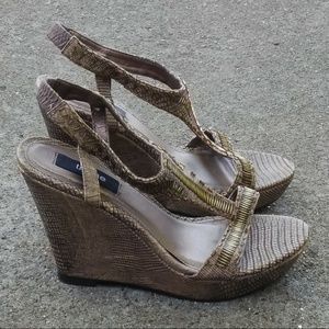 Theme Brown Wedge Sandals